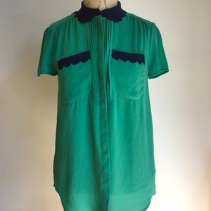 Anthropologie color block top